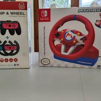 Nintendo volante e kit grip & wheel