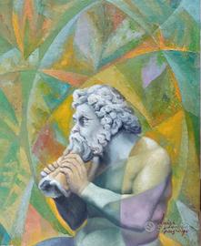 dipinto ad olio di L. Garzione