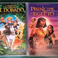 4 VHS con film di animazione Disney e altro