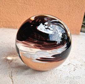 fermacarte sfera vetro murano 