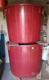 Vasche in resina per vendemmia – 2x5 q.li + 1x2 q.