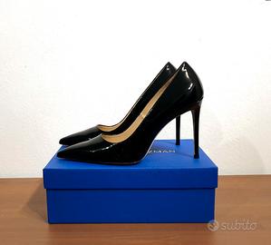 Decolletè, tacco, vernice, nero, Stuart Weitman 42