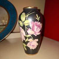 Vaso vintage giapponese h20cm in porcellana nera