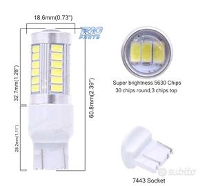 LAMPADA LED T20 BIANCA 33 LED SMS CANBUS