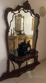 Mobile vintage con grande specchio integrato