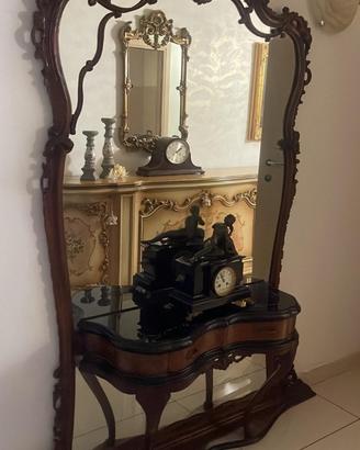 Mobile vintage con grande specchio integrato