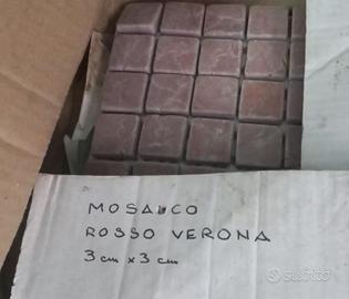 piastrelle Mosaico rosso Verona  30x30cm 3x3cm