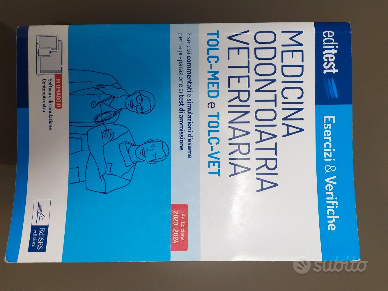 LIBRI ALPHA TEST MEDICINA VETERINARIA TOLC - Libri e Riviste In vendita a  Cremona