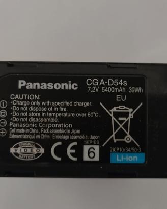 batteria Panasonic CGA-D54s
7.2V 5400mAh 39Wh
EU
