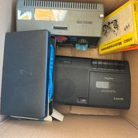 Materiale vintage elettrico ed elettronico.