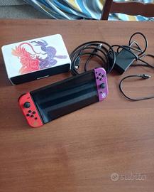 Nintendo switchOLED sclusiva scarlatto e violetto 