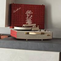lettore LP lesaphone curliss e valigetta con LP