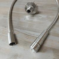 Set idroscopino a muro per wc in acciaio