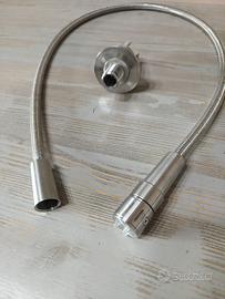 Set idroscopino a muro per wc in acciaio