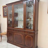 vetrina classica in legno massello