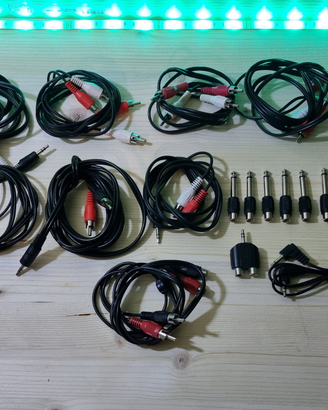 Cavi audio vari 29 pz - RCA Jack adattatori DJ