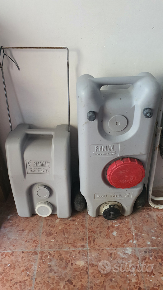 Serbatoio Acque Nere Fiamma Roll Tank 40 Litri | Per Camper E Caravan | Grigio Con Indicatore Di Livello - Foto 4