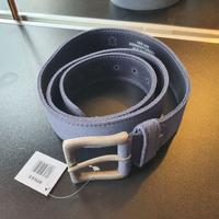 Cintura cuoio spesso blu