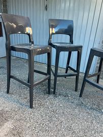 Sedie sgabello in plastica da interno ed esterno