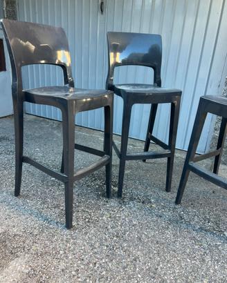 Sedie sgabello in plastica da interno ed esterno