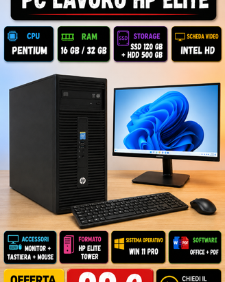 PC Fisso Pc Quadcore amd a4 SSD 120GB Win11