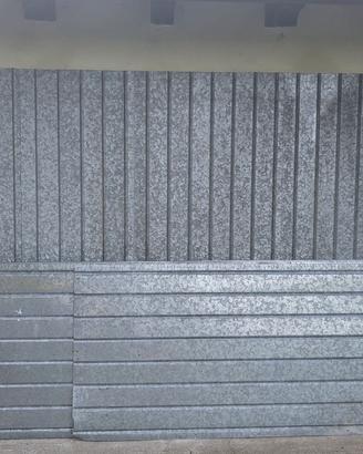 Lamiere ondulate zincate per tettoie o garage 