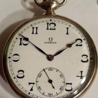 Orologio cipolla Omega con catena