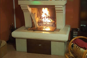 Caminetto artigianale fatto a mano