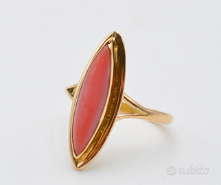 Anello Navette Corallo Naturale Sardegna 1951