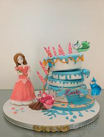 torta scenografica tema la bella addormentata 