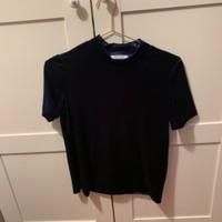 Top velluto blu Zara