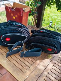 borse laterali della Lem per moto scooter 