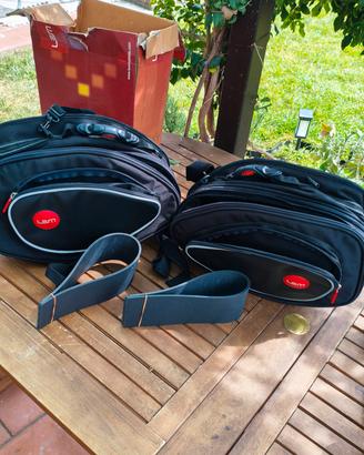 borse laterali della Lem per moto scooter 