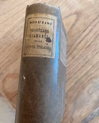 Antico VOCABOLARIO lingua Italiana DIAMANTE
