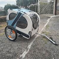 Rimorchio bici per cane