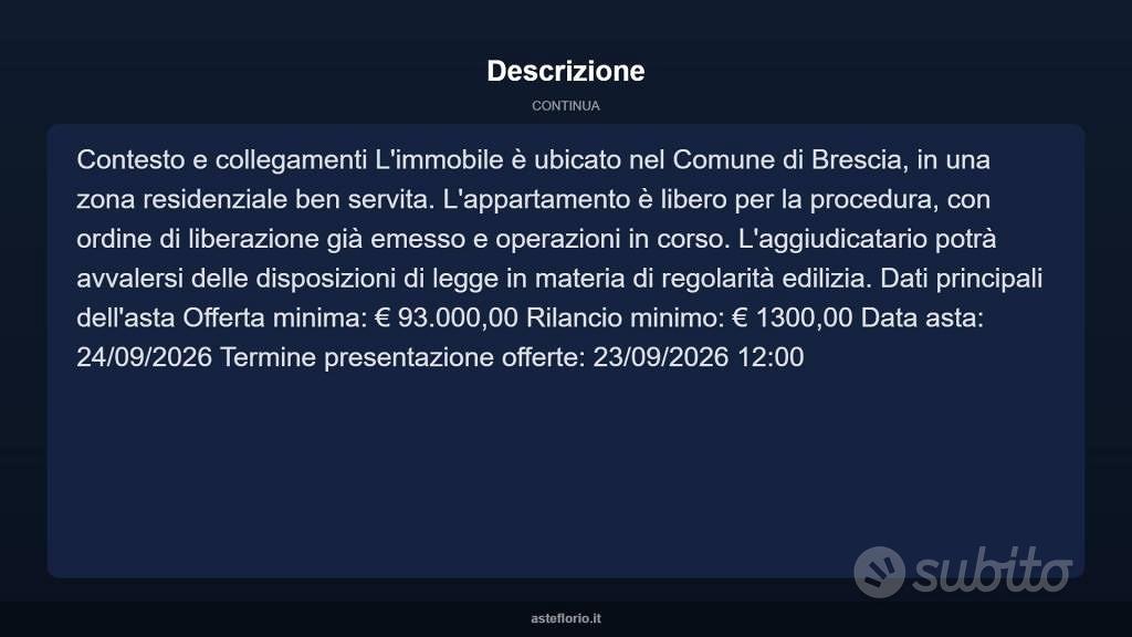 Appartamento – Brescia, Lamarmora - Vista 4