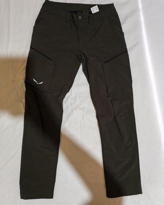 Pantaloni salewa durastretch colore verde oliva