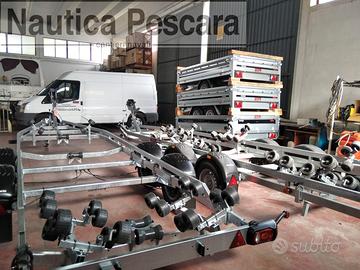 RIMORCHI BARCA GOMMONE 3500kg 9.50 Pronti