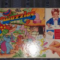 Wuzzles. Gioco stampini e colori. Vintage.
