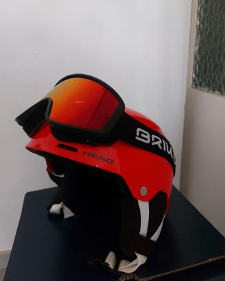 Casco Head M/L e occhiali seminuovi