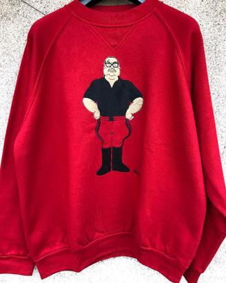 Felpa uomo Craxi caricatura Forattini taglia V