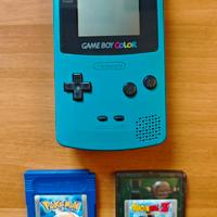 Game Boy Color + Pokemon blu e Dragon Ball Z