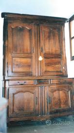 CREDENZA CON ALZATA PROVENZALE D' EPOCA LUIGI XV