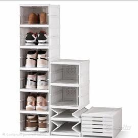 SCARPIERA 6 SCATOLE CONTENITORE PIEGHEVOLE ORGANIZ