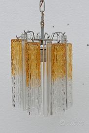 Lampadario in vetro di Murano stile Venini 