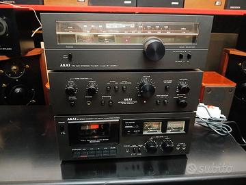 IMPIANTO VINTAGE AKAI CON MOBILETTO DEDICATO