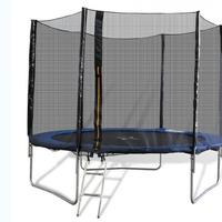 Trampolino elastico da 244cm con rete e scaletta