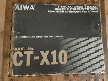 autoradio d'epoca aiwa CT-X10 a cassetta