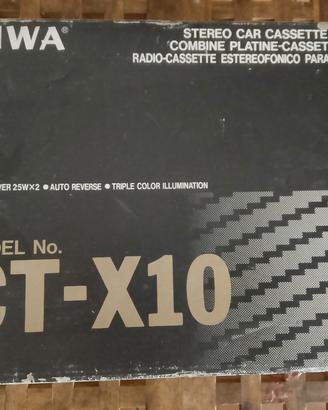 autoradio d'epoca aiwa CT-X10 a cassetta