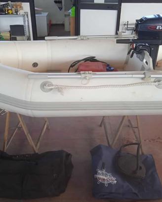 42a gommone con motore e accessori